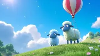 Baa Baa Blue Sheep&rsquo;s Balloon Ride | Fun Nursery Rhyme | Educational Kids Songs