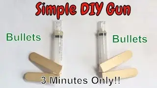 Hacks And Crafts - How to make a simple Nerf Pistol (So easy DIY)
