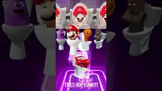 Grimace Shake Toilet, Mario Toilet, Orange Annoying Toilet, Minecraft Toilet | Tiles Hop #shorts