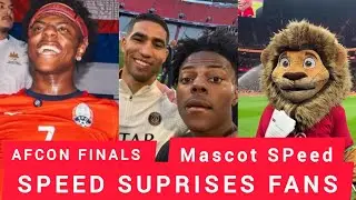 ISHOWSPEED SURPRISED EVERYONE AT AFCON-SPEED DRESSED AS MASCOT BEFORE A FILLED STADIUM,THIS IS CRAZY