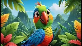 Timmy Talks to the Parrot – Squawk Song! | Fun Kids Song | Playful Animal Rhyme