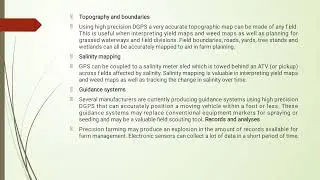 Unit 1.2 components of precision agriculture 