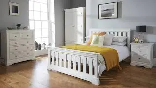 Toulouse White Painted Bedroom Furniture Chest of Drawers Wardrobes Beds