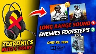 ZEBRONICS BLITZ C 🎧Headphones Really Worth it ? For (PUBG / BGMI) | Onest Review!