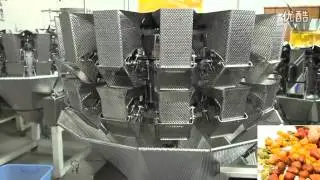 PLC control 14 head combination computer weigher for banana chips,Combinaci&oacute;n pesador