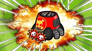 Let see how 4-2 upgraded Spike Mines destroy 1 ZOMG...(Bloons TD Battles) #Shorts