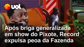A Fazenda: Martina &eacute; expulsa em reality show da Record ap&oacute;s briga em show do Pixote