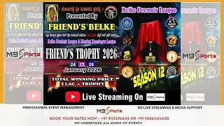FRIENDS BELKE || BELKE PREMIER LEAGUE - 2026 DAY - 1 || LIVE FROM BHATKAL || M9 SPORTS