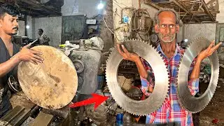 How to Make Gear From Hard Steel || Amazing Process of Making Steel Gear