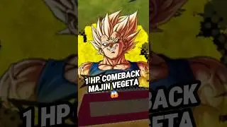1 Hp comeback with majin vegeta #sho