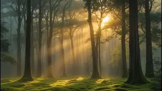 Relaxing Music &ndash; Misty Trees, Birdsong & Breeze | Loopable Nature Ambience