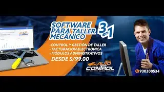 Software para administrar Taller Mec&aacute;nico / Sistema para Taller Automotriz 3 en 1 para Per&uacute;