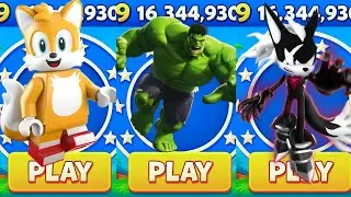 Sonic Dash - Lego Tails VS Hulk Run VS Infinite _ Movie Sonic vs All Bosses Zazz Eggman