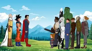 Goku - Saitama - Superman vs Hulk vs Pennywise - chucky - cartoon cat - jason - scp 096 - jeff