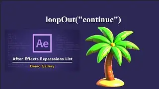 How to apply loopOut continue loop expression in After Effects| loop cycle expression #looping