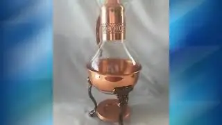 Coffee Carafe - Corning Pyrex Coffee Pot With Copper Stand