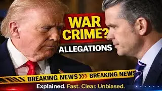 Trump & Hegseth Accused in Drug Boat Strikes | The Story Explained