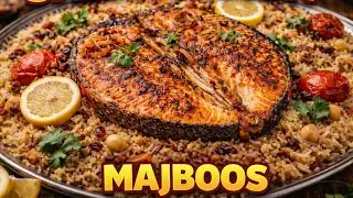 Authentic Majboos Malayalam | Arabic Food | Salmon Majbous | Air Fried Salmon | Qatar | UAE | Saudi 