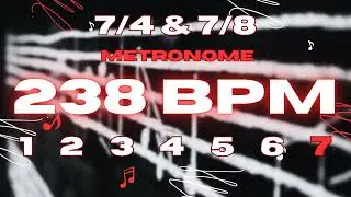 238 BPM - 7/4 & 7/8 Metronome