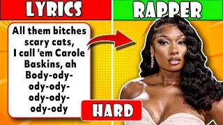 Guess The Female Rapper By Lyrics👧🎵🎤 | 99% will Fail😱 | HARD VERSION | Rap Quiz 2024