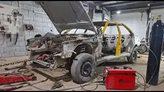 Car recovery and restoration, chassis drawing, welding, painting, Peugeot 2024،#fordmustang