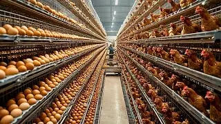 Inside a $500 MILLION Poultry Farm &ndash; How Robots Produce 500,000 Eggs and Chicken Meat Every Day
