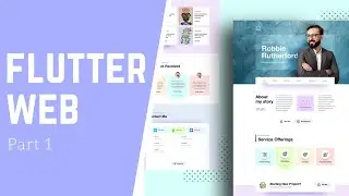How To Make Create A Portfolio Website - Part 1 - Flutter Web - Speed Code  | Technical Ansar | 2021