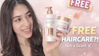 Loreal Paris Free Sample Products 🥹🤌🏻 NOT a scam guys!!!! LINK IN DESCRIPTION ⬇️
