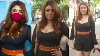 Payal Ghosh looking bold in black outfit | Payal talk to media for upcoming Project | Subscribe