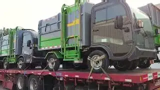 BY-L50 pure electric side-loading garbage truck delivered