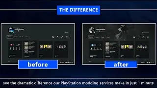 PlayStation Profile Modding Service! Before & After!