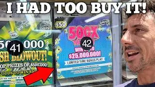 I Had to Buy It! New 500X Ticket - Scratch Life🚀
