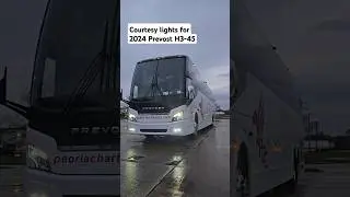 Courtesy lights for the 2024 #Prevost H3-45