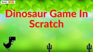 Jumping Dinosaur Game Coding for kids