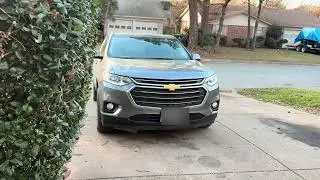 2020 Chevrolet Traverse LT quick startup and interior