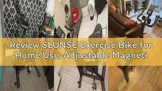 Review SLUNSE Exercise Bike for Home Use, Adjustable Magnetic Resistance Spin bike with Smart APP, H