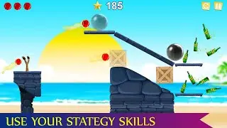 Hit Bottles Knock Down Game #2 - Bottle Shooting Game - Live Kids Games