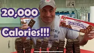 20,000 Calorie Little Debbie Fudge Brownies Challenge