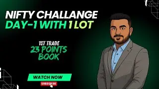 Bullish View + Gap Up Open | 1 Lot, 1 Trade Challenge | Booked 23 Points Safely #nifty #intraday