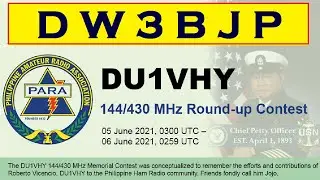 DW3BJP @ DU1VHY MEMORIAL VHF/UHF ROUND UP CONTEST 2021 | DW3TRZ | HAM RADIO PHILIPPINES