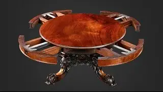 Exhibition Model Expanding Table from M.S Rau Antiques