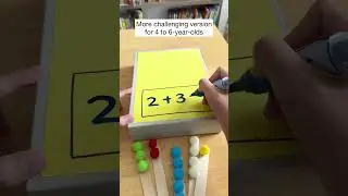 A fun activity for preschoolers to learn counting & addition. #numberfun