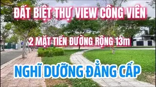 BÁN LÔ BIỆT THỰ 2 MẶT TIỀN , ĐƯỜNG RỘNG 13m VIEW CÔNG VIÊN TẠI NHA TRANG 