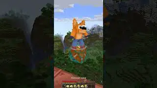 Minecrafted🌎 Crash Bandicoot🦊 or Gold🪙 #shorts #minecraft