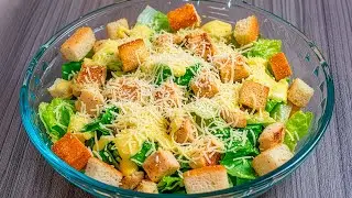 Homemade Caesar Salad: The Original Recipe That No One Explains to You Like This!