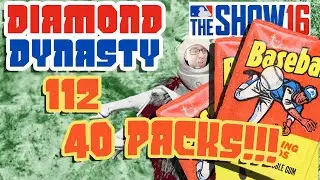 MY BIGGEST PACK OPENING EVER! | MLB The Show 16 Diamond Dynasty E112