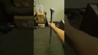 SOLID ALUMINUM A99 Louiville Slugger, a duplicate of Hank Aaron's final bat.