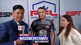 Magomed Magomedkerimov Earns A Submission Win to Start 2019 | PFL 1 2019 Post Fight Interview