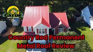 Red Metal Roof Transformation with Gator Metal Roofing in Hope Mills, NC