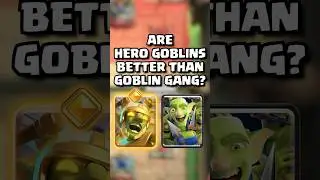 Герои-гоблины лучше, чем банда гоблинов? 🤔 #clashroyale